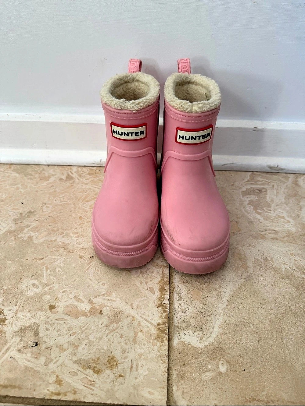 Hunter Original Play Boot Kids Pink Rain Boots Girls US 12